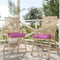 vidaXL - Palletkussen - 60x60x12 - cm - stof - roze