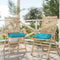 vidaXL - Palletkussen - 60x60x12 - cm - stof - turquoise