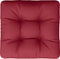vidaXL - Palletkussen - 60x60x12 - cm - stof - wijnrood