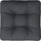 vidaXL - Palletkussen - 60x60x12 - cm - stof - zwart