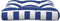 vidaXL - Palletkussen - 60x61,5x10 - cm - gestreept - oxford - stof - blauw - wit