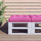 vidaXL - Palletkussen - 60x61,5x10 - cm - oxford - stof - roze