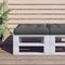 vidaXL - Palletkussen - 60x61,5x10 - cm - stof - antracietkleurig
