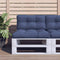 vidaXL - Palletkussen - 70x40x12 - cm - oxford - stof - marineblauw