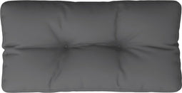 vidaXL - Palletkussen - 70x40x12 - cm - stof - antracietkleurig