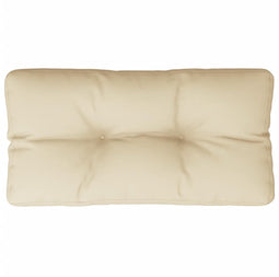 vidaXL - Palletkussen - 70x40x12 - cm - stof - beige