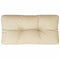 vidaXL - Palletkussen - 70x40x12 - cm - stof - beige
