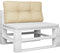 vidaXL - Palletkussen - 70x40x12 - cm - stof - beige