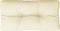 vidaXL - Palletkussen - 70x40x12 - cm - stof - crèmekleurig