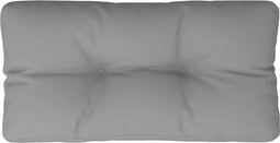 vidaXL - Palletkussen - 70x40x12 - cm - stof - grijs