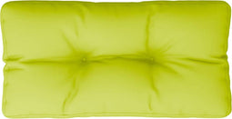 vidaXL - Palletkussen - 70x40x12 - cm - stof - heldergroen
