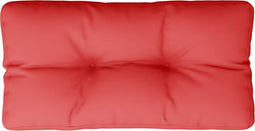 vidaXL - Palletkussen - 70x40x12 - cm - stof - rood