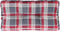 vidaXL - Palletkussen - 70x40x12 - cm - stof - ruitpatroon - rood