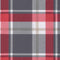 vidaXL - Palletkussen - 70x40x12 - cm - stof - ruitpatroon - rood