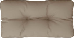 vidaXL - Palletkussen - 70x40x12 - cm - stof - taupe