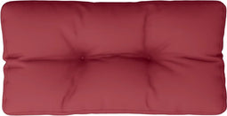 vidaXL - Palletkussen - 70x40x12 - cm - stof - wijnrood