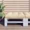 vidaXL - Palletkussen - 70x70x12 - cm - beige