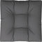vidaXL - Palletkussen - 70x70x12 - cm - stof - antracietkleurig