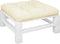 vidaXL - Palletkussen - 70x70x12 - cm - stof - crèmekleurig