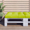 vidaXL - Palletkussen - 70x70x12 - cm - stof - heldergroen