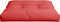 vidaXL - Palletkussen - 70x70x12 - cm - stof - rood