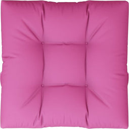 vidaXL - Palletkussen - 70x70x12 - cm - stof - roze