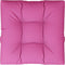 vidaXL - Palletkussen - 70x70x12 - cm - stof - roze