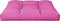 vidaXL - Palletkussen - 70x70x12 - cm - stof - roze