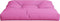vidaXL - Palletkussen - 70x70x12 - cm - stof - roze