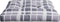 vidaXL - Palletkussen - 70x70x12 - cm - stof - ruitpatroon - grijs