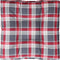 vidaXL - Palletkussen - 70x70x12 - cm - stof - ruitpatroon - rood