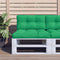 vidaXL - Palletkussen - 80x40x12 - cm - stof - groen