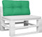 vidaXL - Palletkussen - 80x40x12 - cm - stof - groen