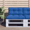vidaXL - Palletkussen - 80x40x12 - cm - stof - koningsblauw