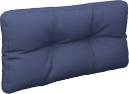 vidaXL - Palletkussen - 80x40x12 - cm - stof - marineblauw