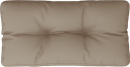 vidaXL - Palletkussen - 80x40x12 - cm - stof - taupe