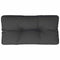 vidaXL - Palletkussen - 80x40x12 - cm - stof - zwart