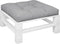 vidaXL - Palletkussen - 80x80x12 - cm - stof - grijs