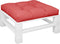 vidaXL - Palletkussen - 80x80x12 - cm - stof - rood