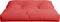 vidaXL - Palletkussen - 80x80x12 - cm - stof - rood