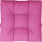 vidaXL - Palletkussen - 80x80x12 - cm - stof - roze