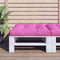 vidaXL - Palletkussen - 80x80x12 - cm - stof - roze