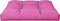 vidaXL - Palletkussen - 80x80x12 - cm - stof - roze
