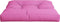 vidaXL - Palletkussen - 80x80x12 - cm - stof - roze