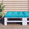 vidaXL - Palletkussen - 80x80x12 - cm - stof - turquoise