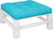 vidaXL - Palletkussen - 80x80x12 - cm - stof - turquoise