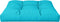 vidaXL - Palletkussen - 80x80x12 - cm - stof - turquoise