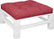 vidaXL - Palletkussen - 80x80x12 - cm - stof - wijnrood