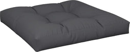 vidaXL - Palletkussen - 80x80x12 - cm - stof - zwart