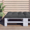vidaXL - Palletkussen - 80x80x12 - cm - stof - zwart